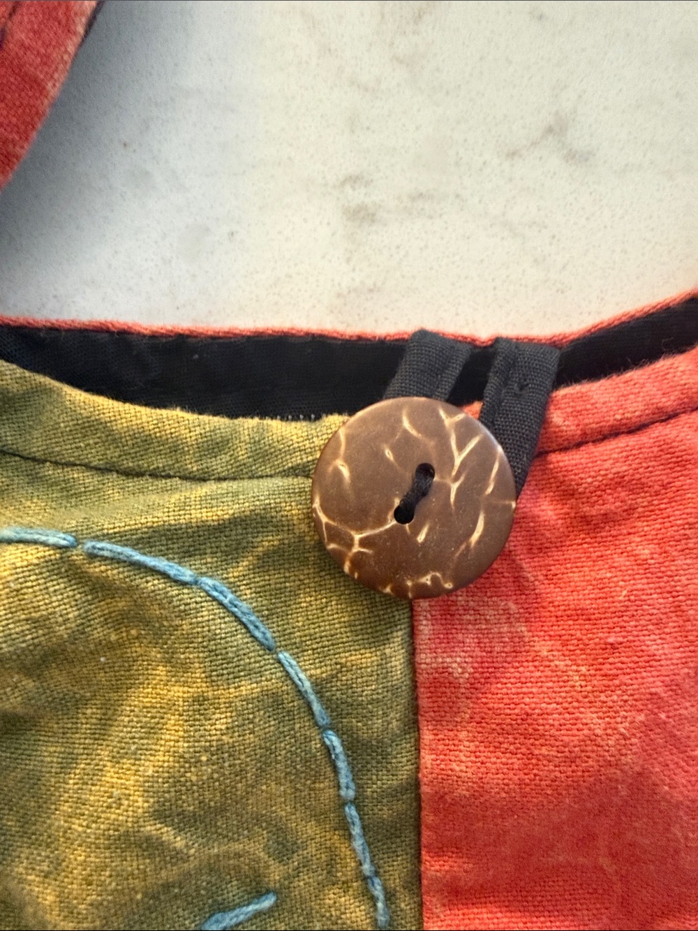 Handcrafted Multi-Color Boho Shoulder Bag - Picture 3 of 10